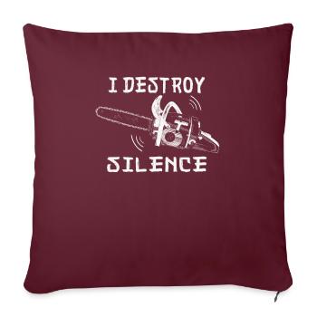 Tourneurs Drechselbank Drechsel - Housse de coussin décorative 45 x 45 cm - bordeaux - Devant