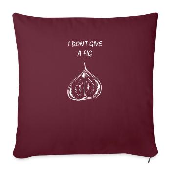 Feige Pflanze Obst Geschenk Geschenke - Sofakissenbezug 45 x 45 cm - Burgunderrot - Vorne