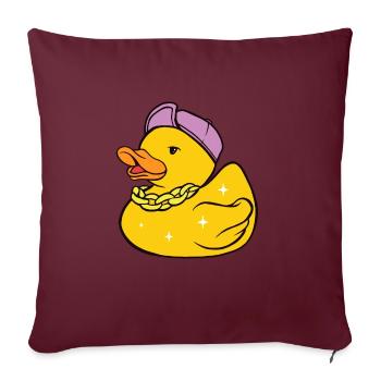 Un gangster, un petit bandit, un voleur cool. - Housse de coussin décorative 45 x 45 cm - bordeaux - Devant