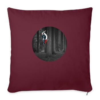 Picts de conception de T-shirt cadeau - Housse de coussin décorative 45 x 45 cm - bordeaux - Devant