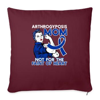 Disability Movement and Awareness Support For Mom - Housse de coussin décorative 45 x 45 cm - bordeaux - Devant