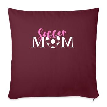 Soccer Mom Soccer Mom Chemise - Housse de coussin décorative 45 x 45 cm - bordeaux - Devant
