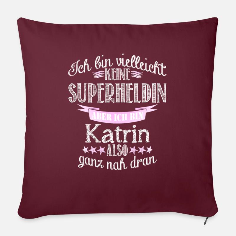 Katrin - Sofakissenbezug 45 x 45 cm - Burgunderrot