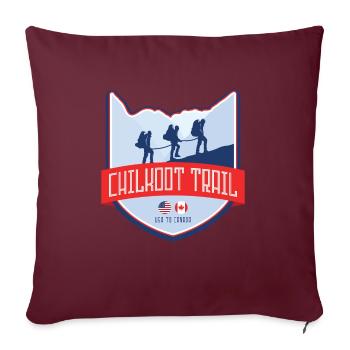 Chilkoot Trail - États-Unis d’Amérique en Canada - Housse de coussin décorative 45 x 45 cm - bordeaux - Devant