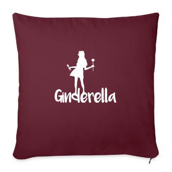 Ginderella Gin Team JGA Jungesellin Team Party - Housse de coussin décorative 45 x 45 cm - bordeaux - Devant