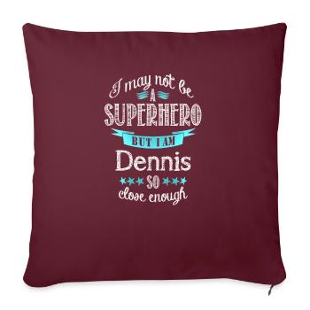 Dennis - Sofakissenbezug 45 x 45 cm - Burgunderrot - Vorne