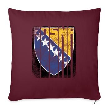 bosna2 - Housse de coussin décorative 45 x 45 cm - bordeaux - Devant