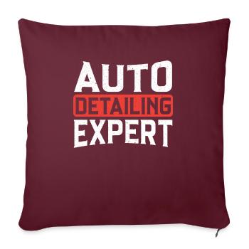 Auto Detailing Expert Car Detailer Polieren - Sofakissenbezug 45 x 45 cm - Burgunderrot - Vorne