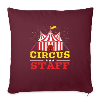 Circus Staff Circus Event Carnaval - Housse de coussin décorative 45 x 45 cm - bordeaux - Devant