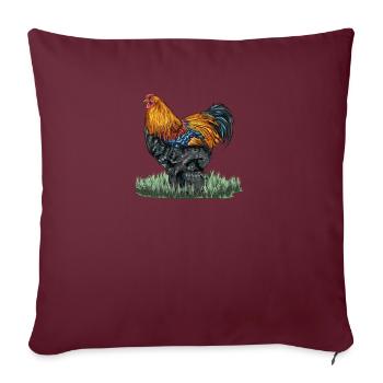 Brahma ChickenS I Chicken Poultry Motif pour - Housse de coussin décorative 45 x 45 cm - bordeaux - Devant