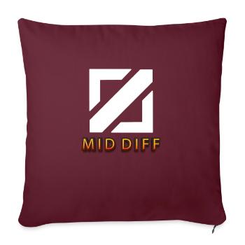 mid diff Tilter tilted gaming - Sofakissenbezug 45 x 45 cm - Burgunderrot - Vorne