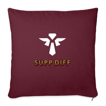 supp diff Tilter tilted gaming - Sofakissenbezug 45 x 45 cm - Burgunderrot - Vorne
