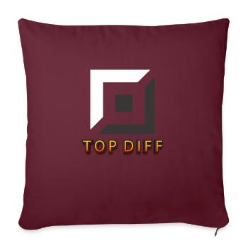 top diff Tilter tilted gaming - Sofakissenbezug 45 x 45 cm - Burgunderrot - Vorne