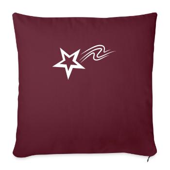 Idée cadeau Shooting Star - Housse de coussin décorative 45 x 45 cm - bordeaux - Devant