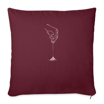 Cuisinier I Épices Cuisine Toque de chef Motif - Housse de coussin décorative 45 x 45 cm - bordeaux - Devant