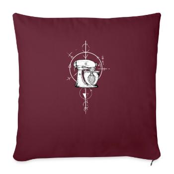 Cuisinier I Épices Cuisine Toque de chef Motif - Housse de coussin décorative 45 x 45 cm - bordeaux - Devant