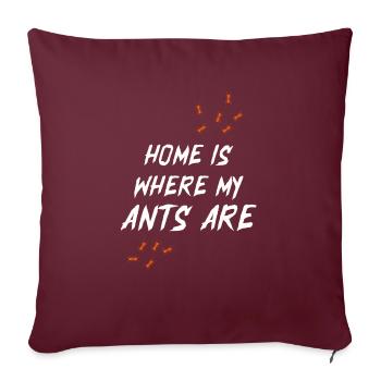 Fourmi Insecte Cadeau Nature Vermine Bug Fourmi - Housse de coussin décorative 45 x 45 cm - bordeaux - Devant