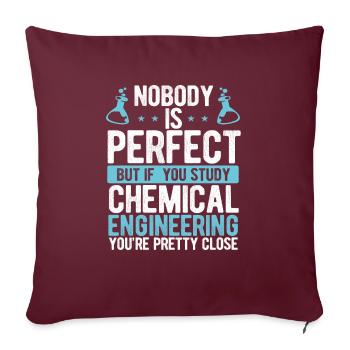 Ingénieur chimiste en génie chimique - Housse de coussin décorative 45 x 45 cm - bordeaux - Devant