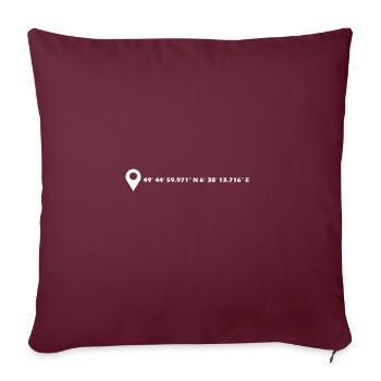 Coordonnées de Trèves - Housse de coussin décorative 45 x 45 cm - bordeaux - Devant