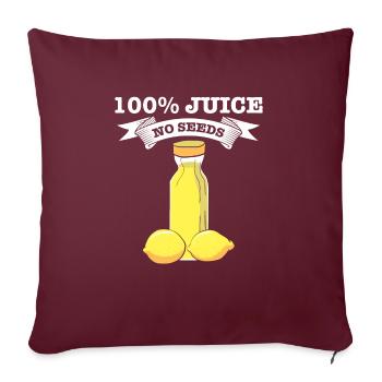 Urology I Vasectomy Procedure I 100% Juice No - Sofakissenbezug 45 x 45 cm - Burgunderrot - Vorne