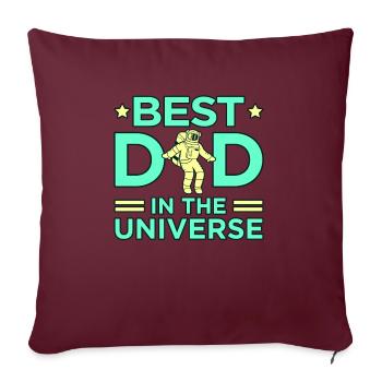 Espace - Housse de coussin décorative 45 x 45 cm - bordeaux - Devant