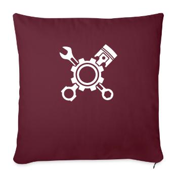 Serrurier de voiture Outil de voiture Mécanicien de voiture - Housse de coussin décorative 45 x 45 cm - bordeaux - Devant