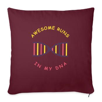 Down Syndrom Tag Spruch Chromosom Geschenkidee - Sofakissenbezug 45 x 45 cm - Burgunderrot - Vorne