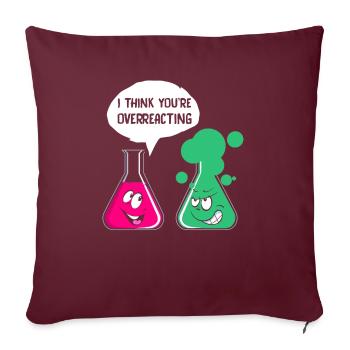 Funny chemist motif for nerds geeks gift - Sofakissenbezug 45 x 45 cm - Burgunderrot - Vorne
