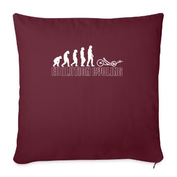 Evolution Cadeau Chemise Couchée - Housse de coussin décorative 45 x 45 cm - bordeaux - Devant