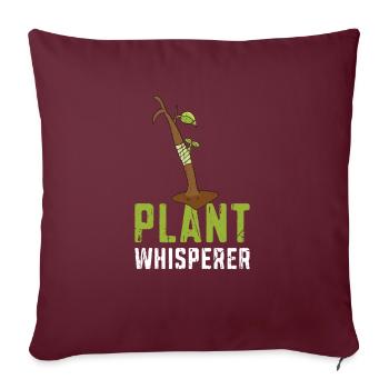 Plant Whisperer Funny Hobby Gardening - Botanique - Housse de coussin décorative 45 x 45 cm - bordeaux - Devant