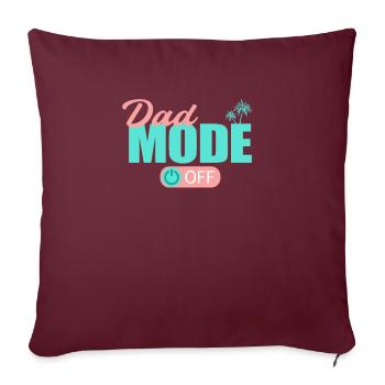 Mode Papa Hors Papa Père Repos Détendez-vous Ma Journée - Housse de coussin décorative 45 x 45 cm - bordeaux - Devant