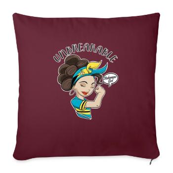 Bahamas Girl Unbreakable I Bahamas Heritage I - Housse de coussin décorative 45 x 45 cm - bordeaux - Devant