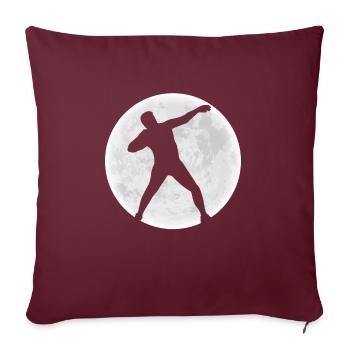 Moon Shot Put Shirt Cadeau - Housse de coussin décorative 45 x 45 cm - bordeaux - Devant