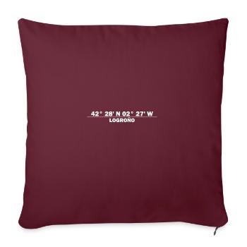 Coordonnées Logroño - Housse de coussin décorative 45 x 45 cm - bordeaux - Devant
