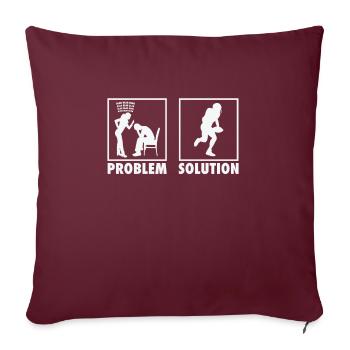 Problème de déclaration des joueurs de football - Housse de coussin décorative 45 x 45 cm - bordeaux - Devant