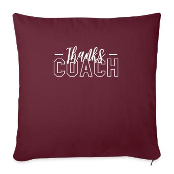 Tanks Coach Baseball Trainer Shirt - Sofakissenbezug 45 x 45 cm - Burgunderrot - Vorne