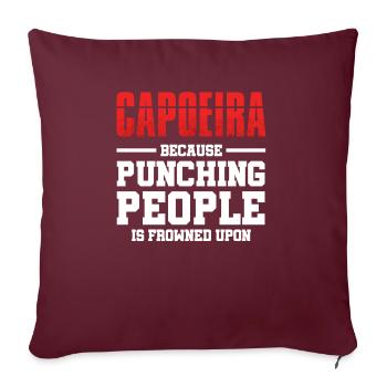 Funny Capoeira - Sofakissenbezug 45 x 45 cm - Burgunderrot - Vorne