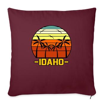 Idaho Erkunden Geschenk - Sofakissenbezug 45 x 45 cm - Burgunderrot - Vorne