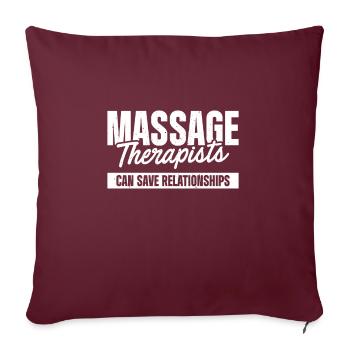 Massage Therapist - Sofakissenbezug 45 x 45 cm - Burgunderrot - Vorne