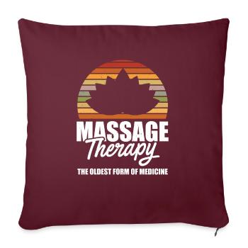 Massage Therapist - Sofakissenbezug 45 x 45 cm - Burgunderrot - Vorne