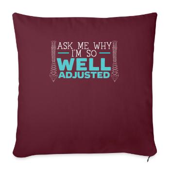 Chiro Crew Chiropraticien Chiropratique Chirurgien de la colonne vertébrale - Housse de coussin décorative 45 x 45 cm - bordeaux - Devant
