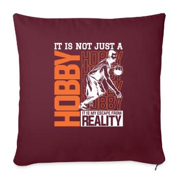 Posez-moi des questions sur le basketball en fait, vous n’avez pas à le faire - Housse de coussin décorative 45 x 45 cm - bordeaux - Devant