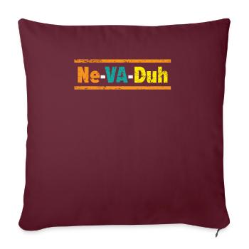 Ne-Va-Duh Nevada USA Amerika Nevadaner - Sofakissenbezug 45 x 45 cm - Burgunderrot - Vorne