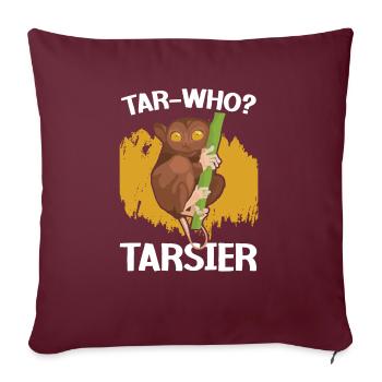 Tarsier-Who Tarsier Bäume Wald Tier - Sofakissenbezug 45 x 45 cm - Burgunderrot - Vorne