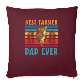 Bester Tarsier Dad jemals Big Eyes Trees Tierliebhaber - Sofakissenbezug 45 x 45 cm - Burgunderrot - Vorne