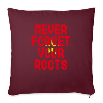 Vietnam Roots Cadeau - Housse de coussin décorative 45 x 45 cm - bordeaux - Devant