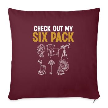 Antiquités Découvrez mon Six Pack Collection d’Antiquités - Housse de coussin décorative 45 x 45 cm - bordeaux - Devant
