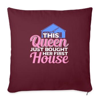 Propriétaire Propriétaire Cadeau Propriétaire Propriétaire - Housse de coussin décorative 45 x 45 cm - bordeaux - Devant
