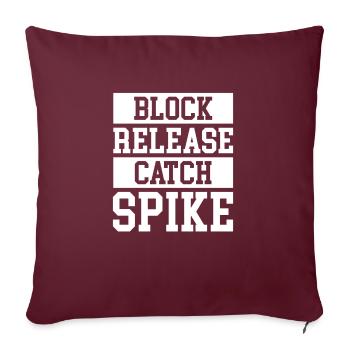 Block Release Catch Sprike Maillot de football - Housse de coussin décorative 45 x 45 cm - bordeaux - Devant