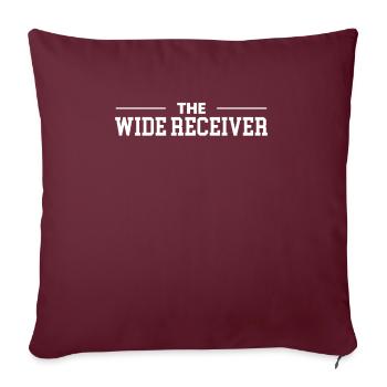 The Wild Receiver Shirt Geschenk Football - Sofakissenbezug 45 x 45 cm - Burgunderrot - Vorne